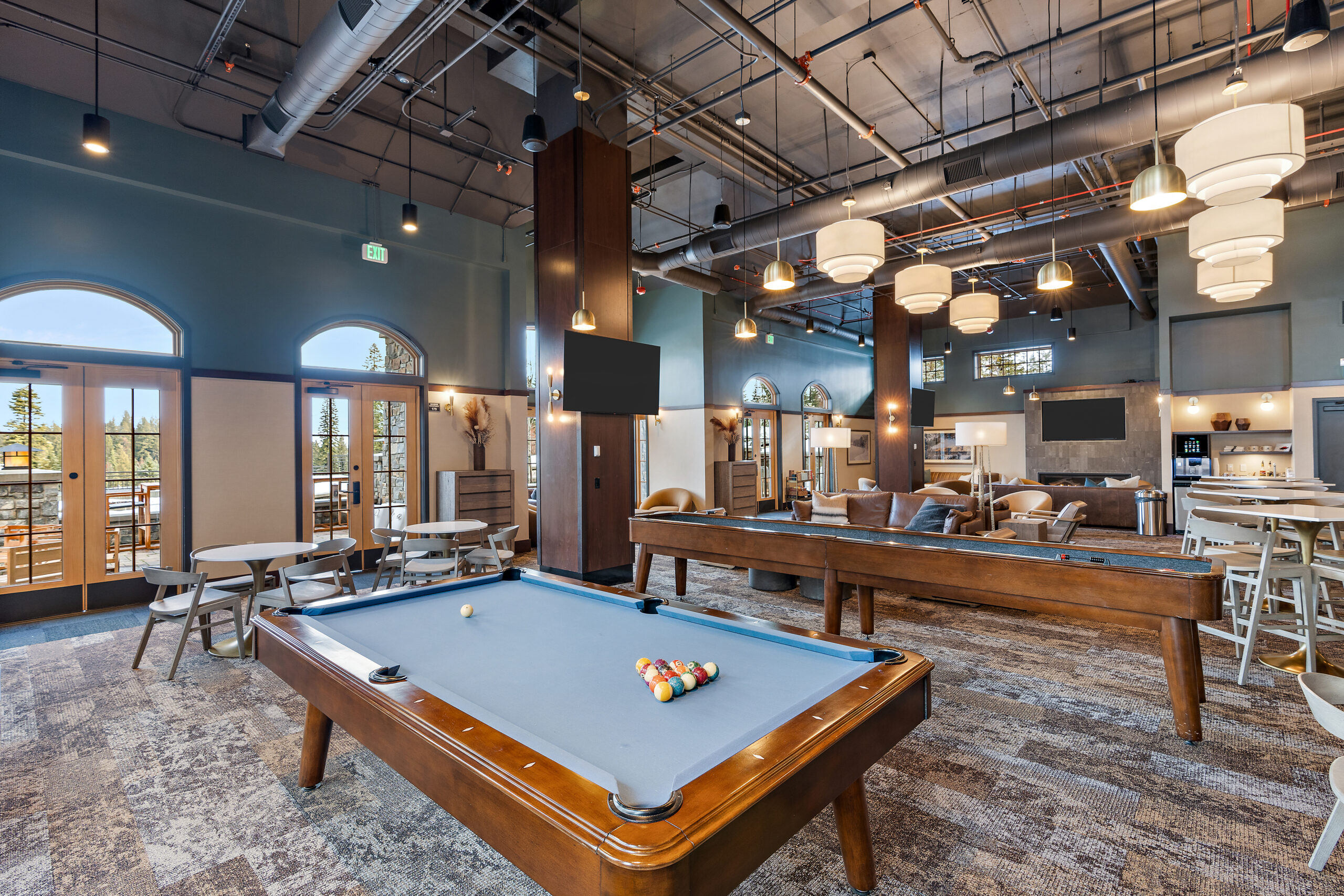 Club Members Lounge Pool Table
