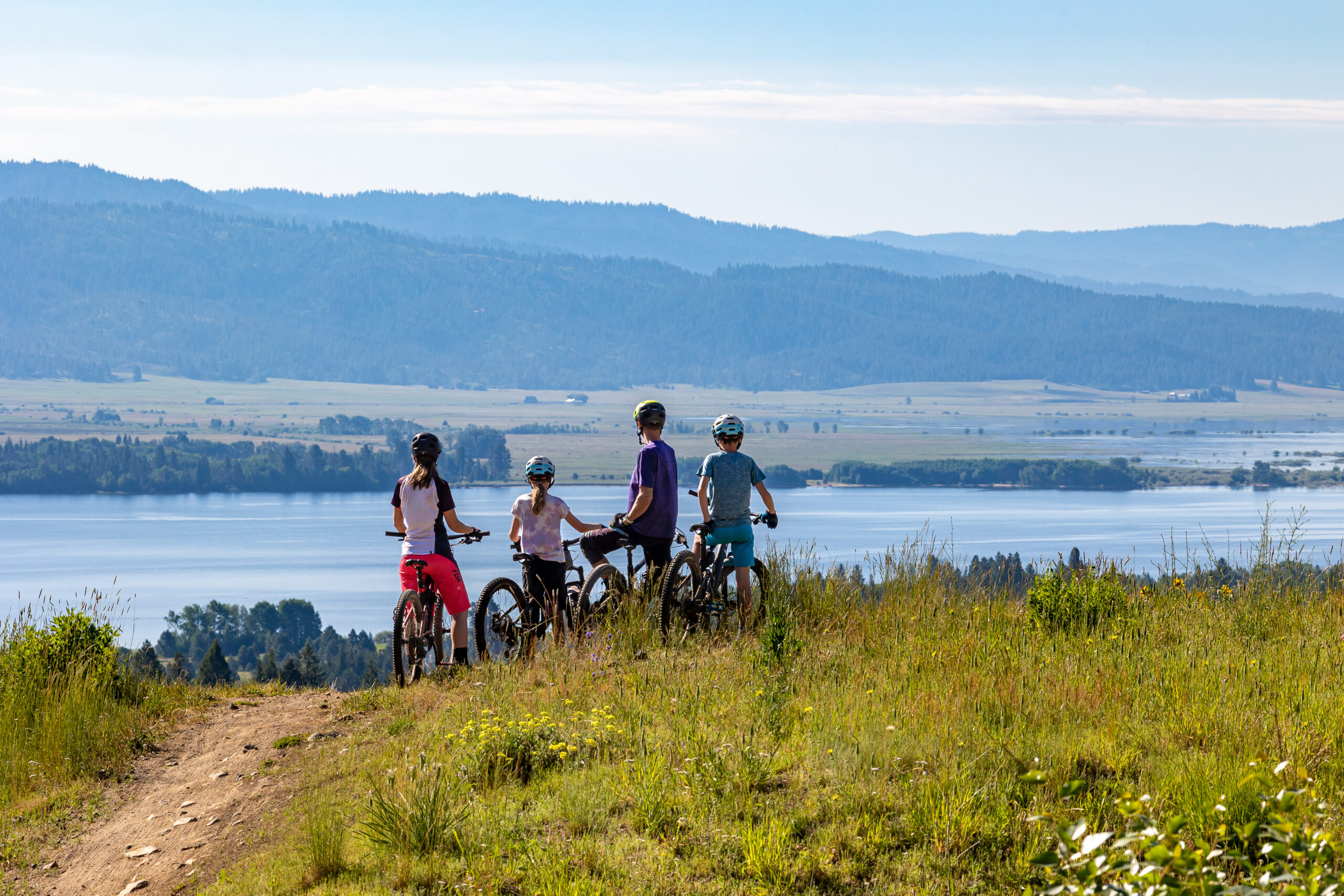 biking at tam